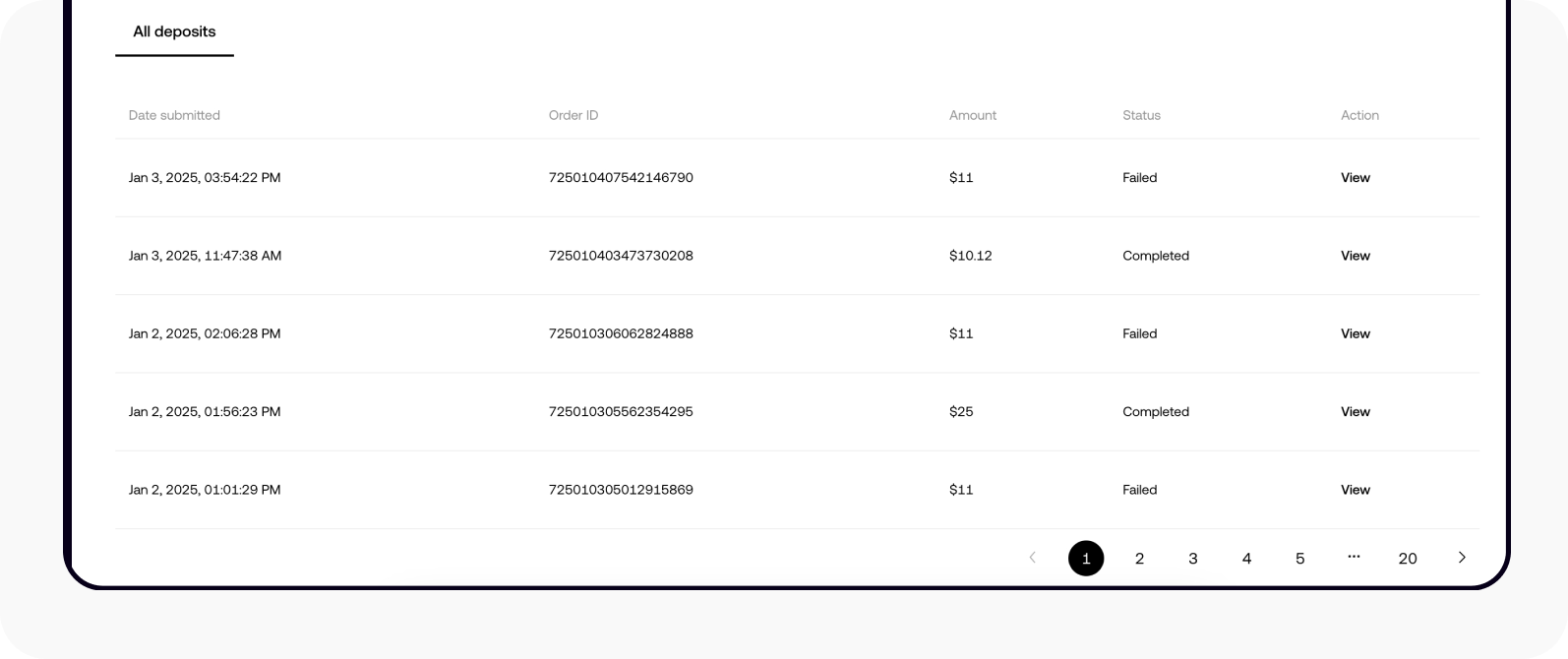 CT-web-cash deposit-deposit history