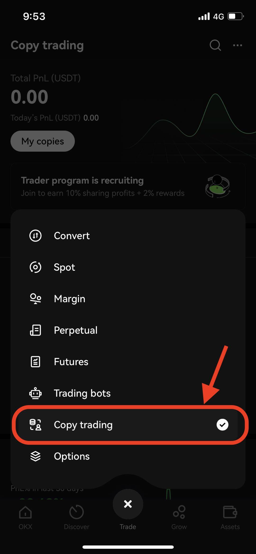 App trade Tab