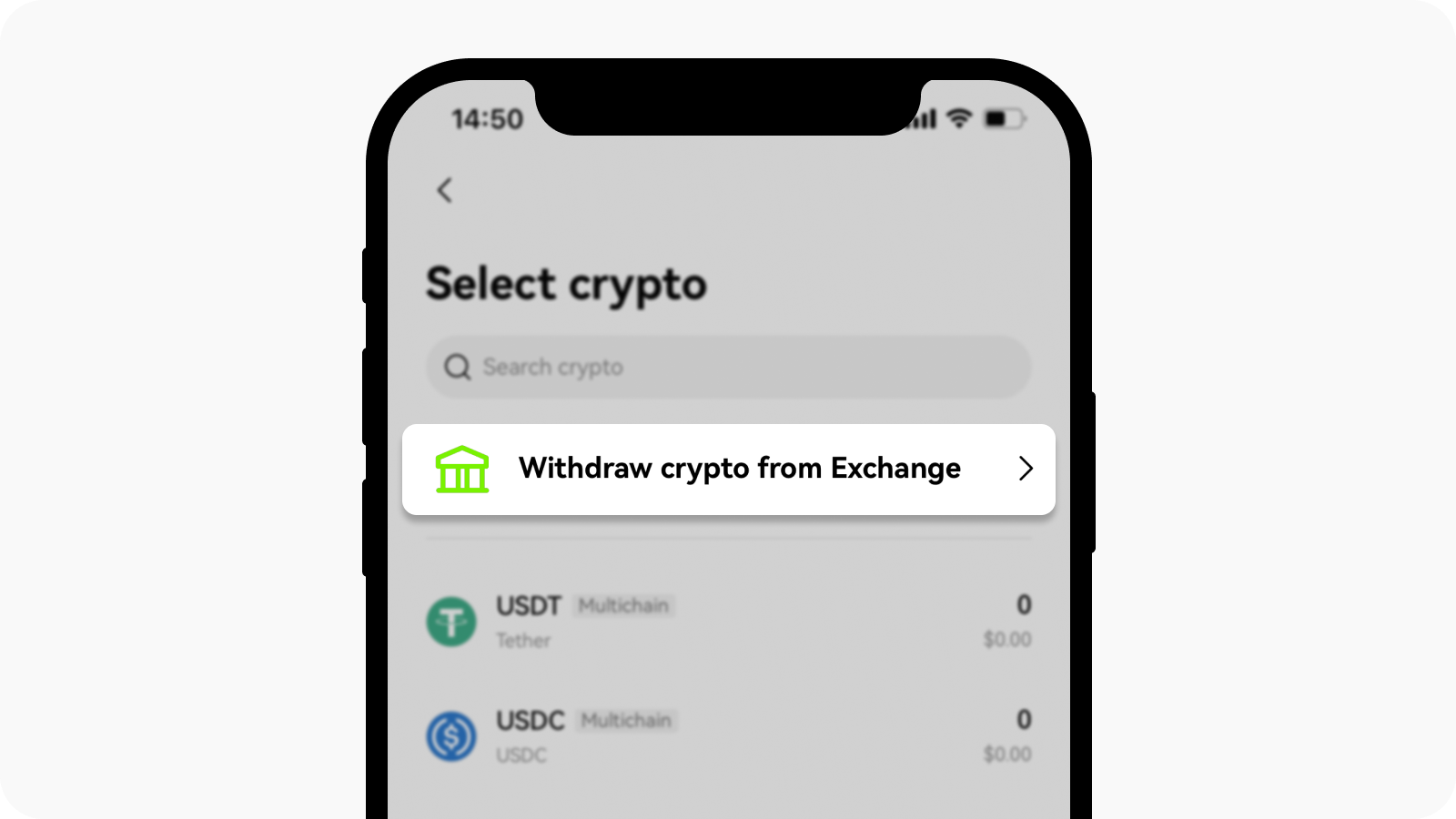 Withdraw from exchange account to Web3 wallet on OKX app