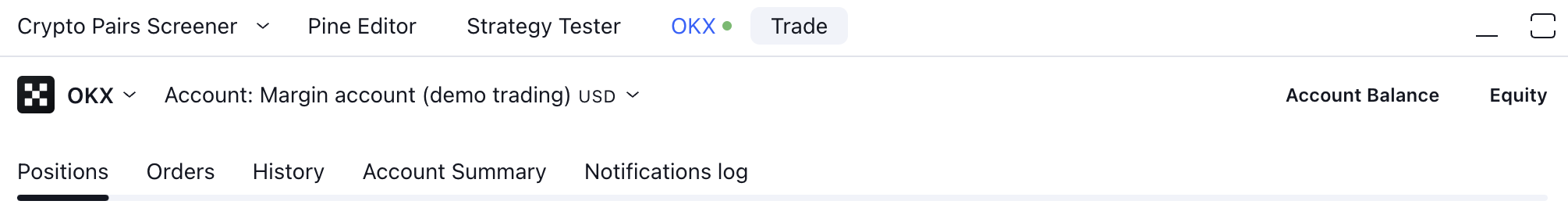 tradingviewSpotAccount