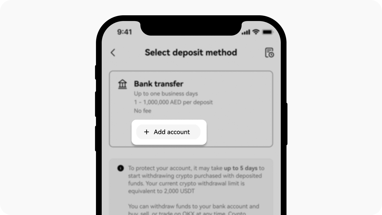 CT-app-cash deposit-AED add account