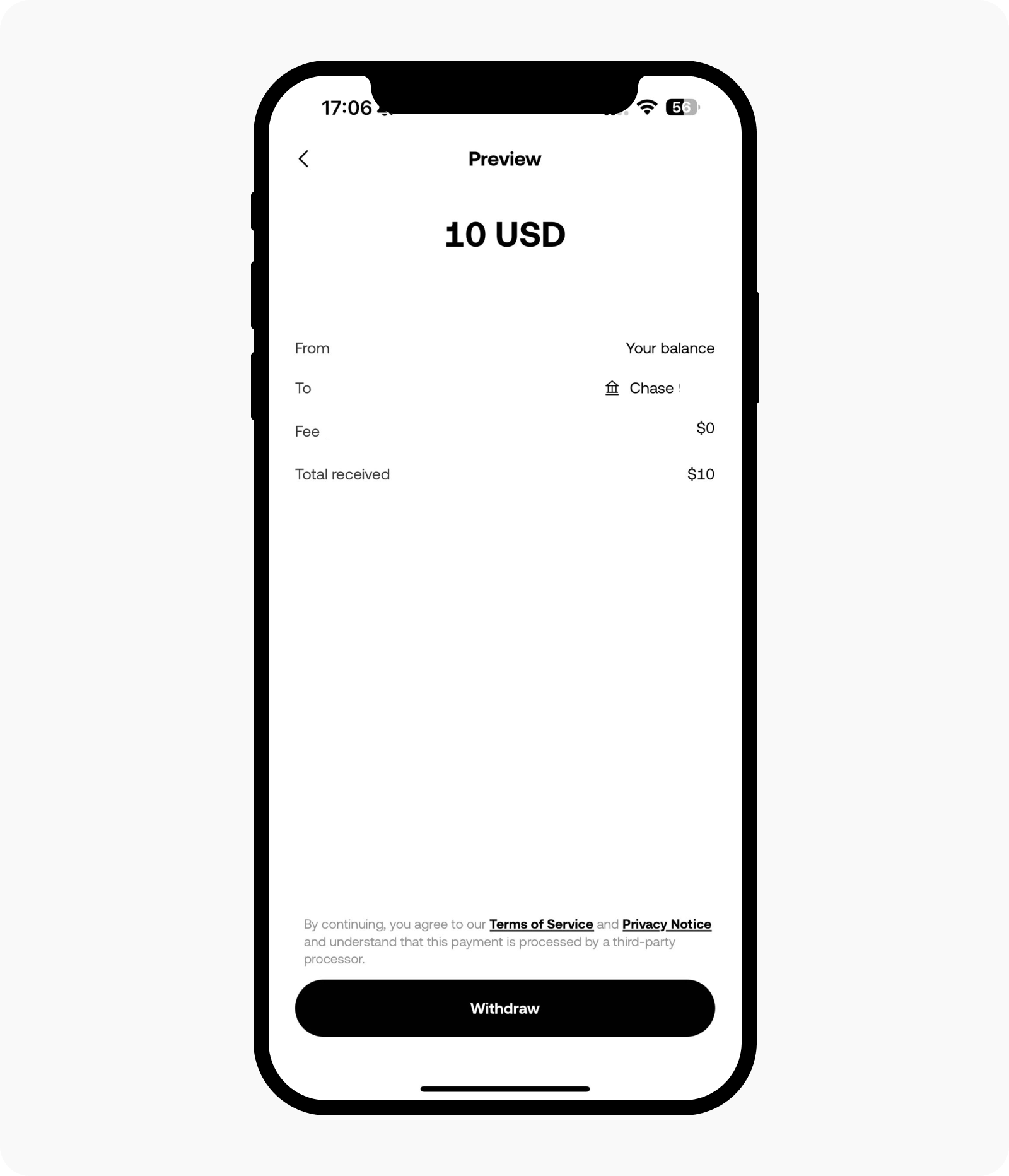 CT-App-cash withdraw-USD ACH wd preview