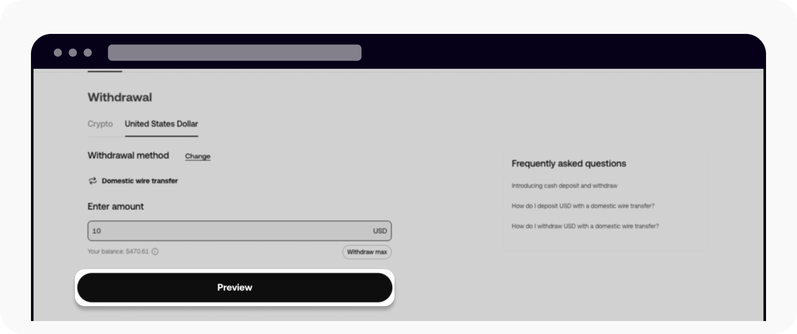 CT-web-cash withdraw-usd wire wd2