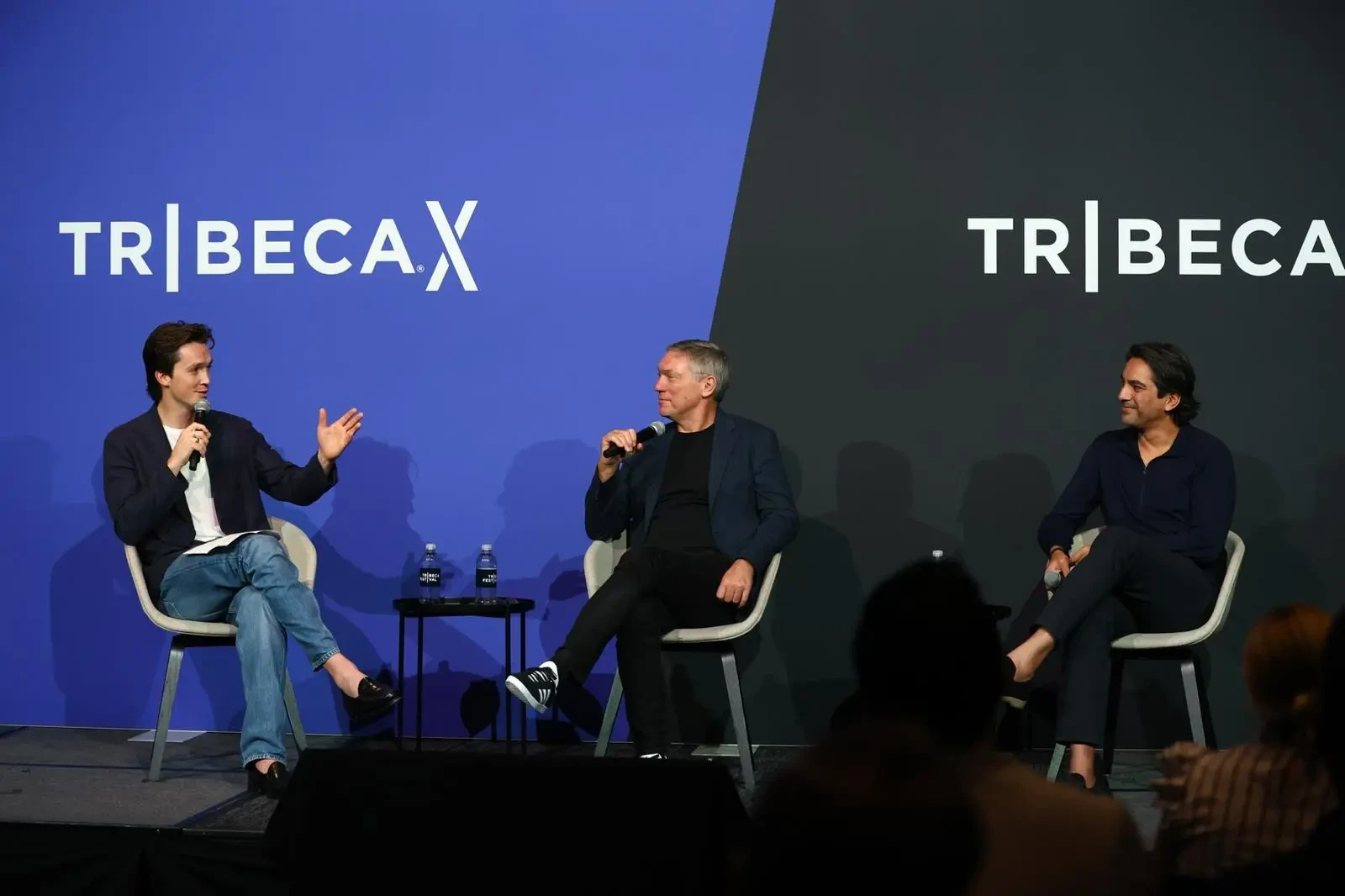 OKX CMO Haider Rafique, BBDO Worldwide CEO Andrew Robertson and Olympic Snowboarder and Entrepreneur Scotty James explore the Future of Marketing at Tribeca X Panel