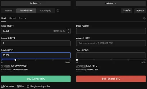 Select order parameters