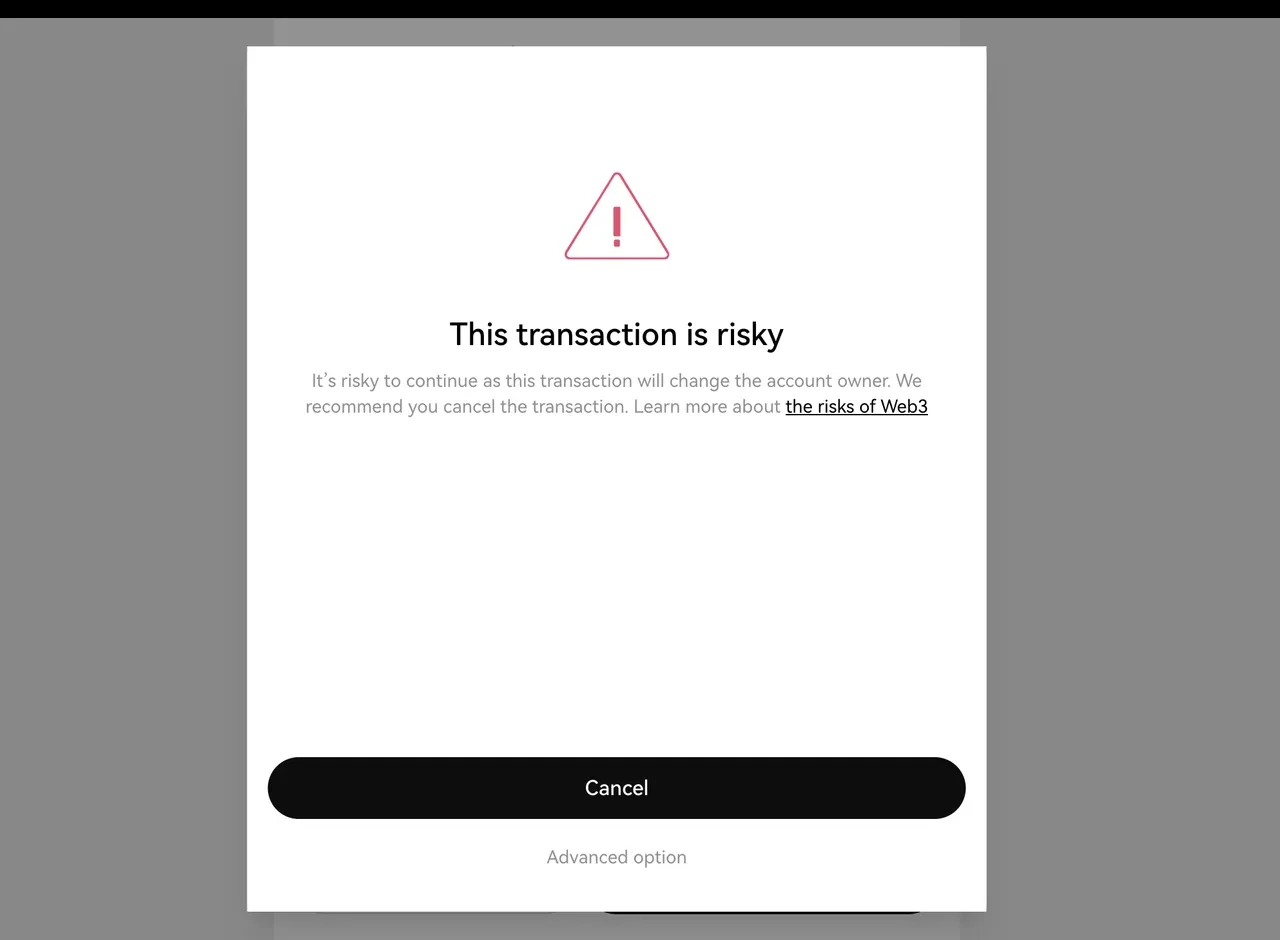 TRON wallet third-party risk 1